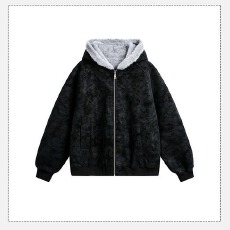 批发2025新款美式复古座山雕短款连帽毛领棉服女冬派克服<b class='q'>棉衣</b>外套