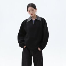 批发春秋美式潮牌假两件<b class='q'>衬衫</b>领卫衣男女重磅宽松休闲百搭<b class='q'>情侣</b><b class='q'>打底</b>上衣