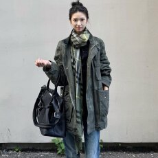 批发美式巴恩风重工砂洗做旧多袋立体<b class='q'>工装</b>夹克宽松oversize落肩外套潮