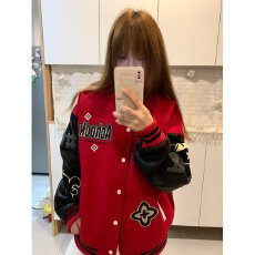 批发夹棉加厚棉衣情侣乐万邦棒球服外套<b class='q'>男</b>女春秋冬宽松休闲学生夹克
