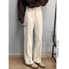 批发时尚百搭显瘦美式高街复古大码<b class='q'>胖</b>mm<b class='q'>气质</b>牛仔裤女慵懒风直筒裤韩版