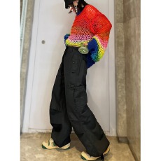 批发美式美邦高街辣妹工装<b class='q'>裤</b>女设计感降落伞兵<b class='q'>裤</b>hiphop嘻哈跳舞长<b class='q'>裤</b>子