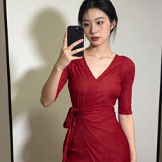 批发原版质量 260克随心裁 气质收腰显瘦<b class='q'>开叉</b>长裙夏季新款复古高级感