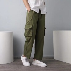 批发男人干活穿的裤子夏季薄款耐磨耐脏<b class='q'>劳保</b>工装休闲长裤上班工作<b class='q'>服</b>潮