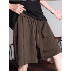 批发【冰感西裤】夏季冰丝直筒<b class='q'>西装</b>短裤<b class='q'>男士</b>薄款沙滩裤宽松<b class='q'>休闲</b>五分裤