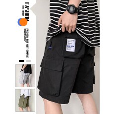 批发休闲运动短裤<b class='q'>男士</b>夏季薄款五分中裤篮球沙滩男生工装外穿大裤衩子