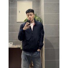 批发美式哈灵顿行政夹克男复古休闲工装秋季新款立领机车防风开衫外套