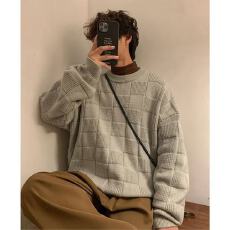 批发鹿毛绒】毛衣男士休闲圆领打底衫秋冬内搭半中高领上衣针织衫线衣