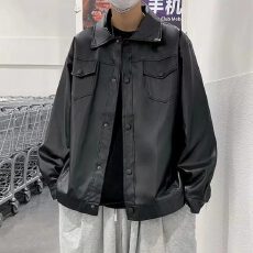 批发【凯美拉皮】飞行员外套男女春秋季ins潮牌痞帅炸街<b class='q'>港风</b>机车夹克