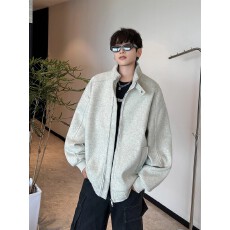 批发【380克加厚丝绵呢双层立领夹克男<b class='q'>日系</b><b class='q'>复古</b>休闲高级感工装外套