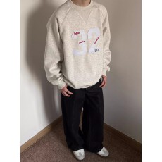 批发【华棉复合刺绣美式贴布<b class='q'>运动</b>风圆领卫衣男秋冬宽松解构拼接<b class='q'>休闲</b>