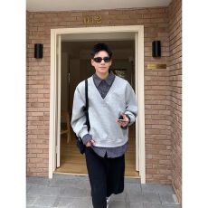 批发【华棉复合秋季假两件<b class='q'>衬衫</b>领卫衣男韩系时尚上衣潮男宽松百搭套头
