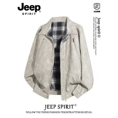 批发双面皮格子内里】复古PU皮衣外套男春秋<b class='q'>潮牌</b>宽松翻领百搭皮夹克男