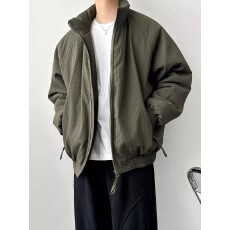 加厚棉服工装前言棉服冬季加厚外套绵袄防寒服宽松保暖休闲简约