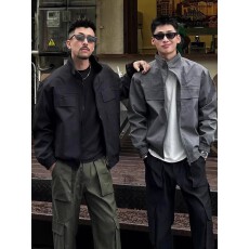 小牛津飞行员外套男士春秋季机能工装立领夹克痞帅高端上衣