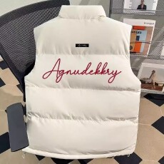 批发手充棉新款冬加厚防寒宽松坎肩无袖背心外套美式百搭