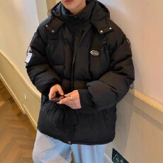 批发【棉服男士连帽棉服秋冬季加厚美式潮牌棉衣面包服外套