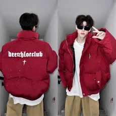 批发棉衣】美式乐万邦满天星棉服男冬季加厚保暖面包服高级感短款棉衣