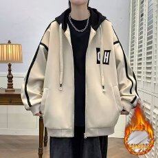 批发【加绒春<b class='q'>秋</b>港风先潮外套男孩初高中学生帅气棒球服夹克青少年男装