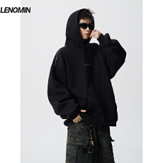 批发【刺绣华棉重磅欧派星连帽<b class='q'>卫衣</b>男款秋季<b class='q'>潮牌</b>美式高街宽松套头