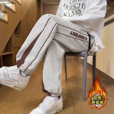 批发华棉复贝贝绒】男士裤子潮流街区宽松束脚卫裤秋冬运动裤休闲长裤