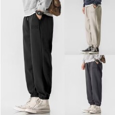 薄款凹凸休闲裤裤子南极牛工装裤男春秋直筒裤复古hiphop裤子