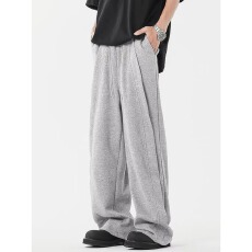 批发【弯刀裤】卫裤男前卫春秋宽松裤子美式高街直筒阔腿运动休闲长裤