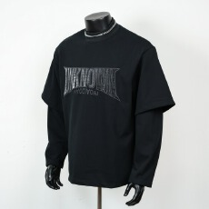 批发假两件发财小高领字母刺绣卫衣男女春秋美式<b class='q'>潮</b>流高街宽松百搭卫衣