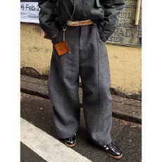 批发加厚毛呢西裤】男裤十八先生<b class='q'>冬</b>季萝卜裤男宽松休闲长裤羊毛哈伦裤