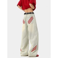 批发港风牛仔先生百搭个性牛仔裤男春秋<b class='q'>嘻哈</b>ins潮高街潮流痞帅长裤潮