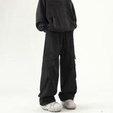 批发冲锋裤子男美邦2025秋机能风户外防水工装伞兵裤宽松直筒休闲长裤