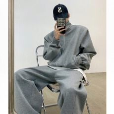 批发加绒420克有垫肩】加厚佰年开衫卫衣男秋冬<b class='q'>休闲</b>宽松夹克外套情侣