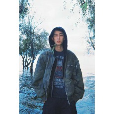 批发迷彩假两件连帽棉衣】宽松元宝男女情侣休闲舒适夹克上衣棉服外套