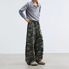 美式大弟批发高街工装牛仔裤男2025直筒宽松复古嘻哈风高腰阔腿裤