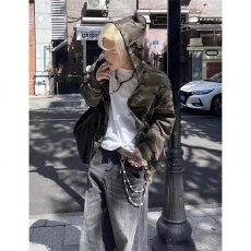 华棉常规款连帽经典卫衣男潮牌休闲宽松开衫上衣潮流男装外套