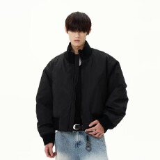 批发棉服棉衣】短款河北棉服棒球服外套男宽松飞行员羽绒棉服男女同款