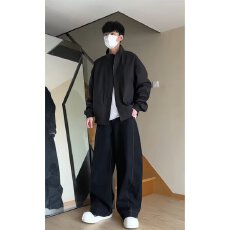 批发弯刀牛仔裤】长裤恒潮简约原宿慵懒<b class='q'>休闲裤</b>男春秋流行时尚日系潮流