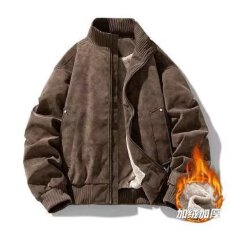 批发【加绒<b class='q'>皮衣</b>】外套<b class='q'>男</b>士小方2025秋冬季新款飞行PU皮夹克加厚棒球服