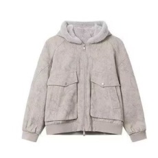 大理石座山雕宽松潮人邦连帽开衫拉链卫衣重磅运动休闲外套男