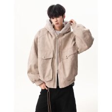 大理石座山雕冬季潮人邦拼接棉服韩系棉袄面包服棉衣外套男百搭