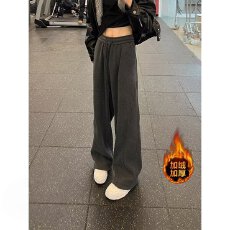 450克加绒加厚休闲裤潮宝男士秋冬季加绒加厚长裤美式潮流裤子