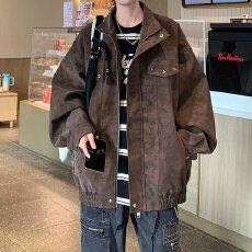 蒂芙尼皮革皮衣机车服男侠魁秋冬皮衣女立领pu皮外套立领夹克