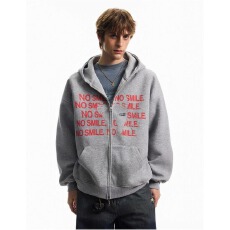 批发纯棉华棉复合重磅】字母酷依印花开衫卫衣男女秋宽松阔版连帽外套