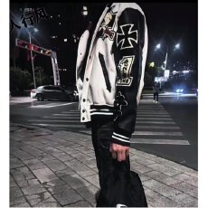 批发【骷髅骑士棒球服】男士揭<b class='q'>潮</b>坊外套春秋冬青少年男款宽松休闲夹克