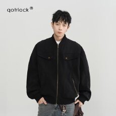 批发【灯芯绒双层夹克】美式揭<b class='q'>潮</b>坊工装外套男春休闲棒球服复古飞行员