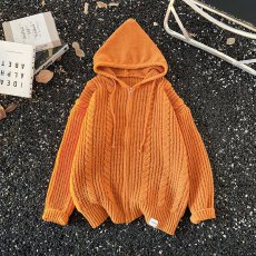 批发连帽粗针高品质拉链衫揭潮坊春秋冬毛衣男<b class='q'>针织衫</b>纯色开衫外套