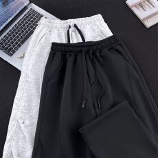 批发【华棉复合贝贝绒】加绒131<b class='q'>休闲裤</b>子<b class='q'>男</b>秋冬阔腿宽松直筒运动卫裤