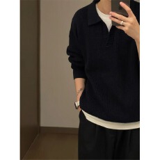 批发【16支凤凰绒海鸥领毛衣】秋冬兔先绅套头<b class='q'>针织衫</b>慵懒高级感外套男