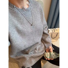 批发【北极绒破坏风破洞不规则毛衣】秋冬兔先绅宽松内搭针织打底衫男