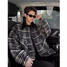 批发格子<b class='q'>夹克</b>】春秋元宝男款韩版潮流痞帅上衣<b class='q'>新款</b>爆款高级感潮牌外套